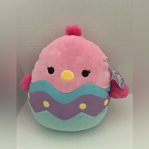 Squishmallows 12" Empressa Pink Chick in Easter Egg Medium Plush NWT